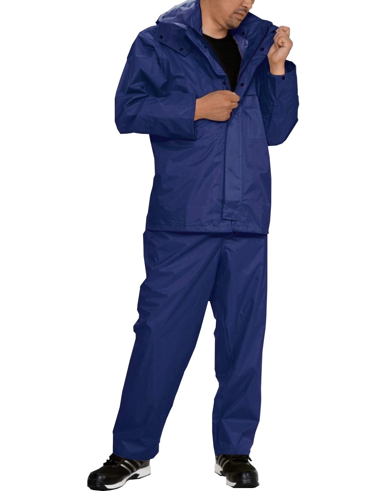 

APt PRO AP300 Navy Work Rain Suit, Men s Waterproof and Water-Repellent Rainwear Set, Size 5L