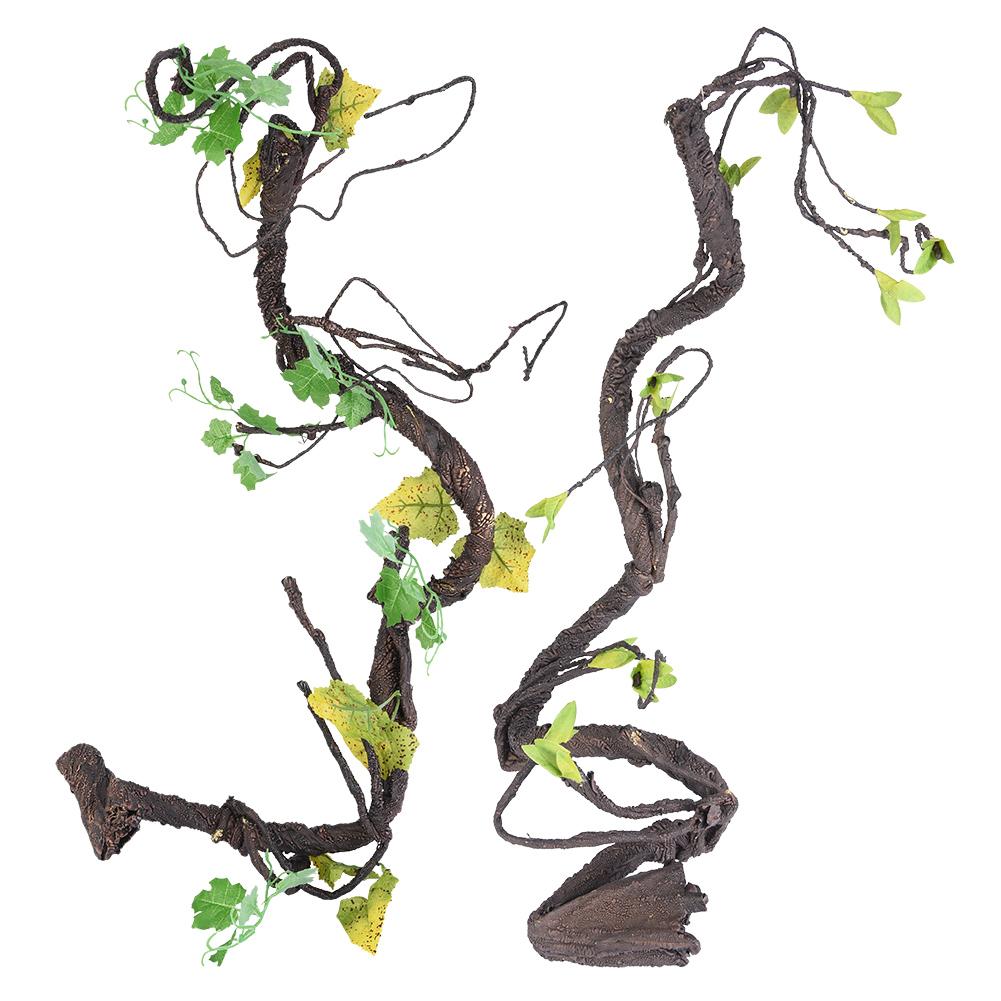 Forest Bend Branch Bend Branch Artificial Vine Climber Artificial Reptiles Vine Climber Jungle  Bend Branch Terrarium Cage Decor