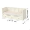 1/12 Puppenhaus Einzelbett Miniaturmöbel Zimmer DIY Zubehör Winzig mit Aufbewahrungsschublade für Geschenk