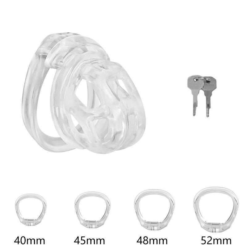 PET Honeycomb Lock Ring Chastity Cage for Male Pet Cock Cage Adult Toys Lockable Ring