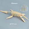 1 Set Kid Toy Diy Assembly Jurassic Dinosaur Fossil Skeleton Mosasaurus Tyrannosaurus Action Figure Collection Creative Model
