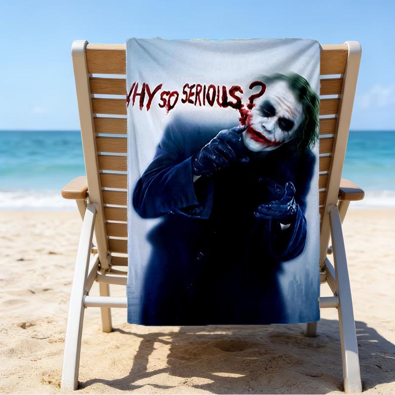 Clown villain Quick-Dry Microfiber Beach Towel Super Soft & Absorbent for Bath, Beach, Travel  Bath Time Accessory, Fan gifts