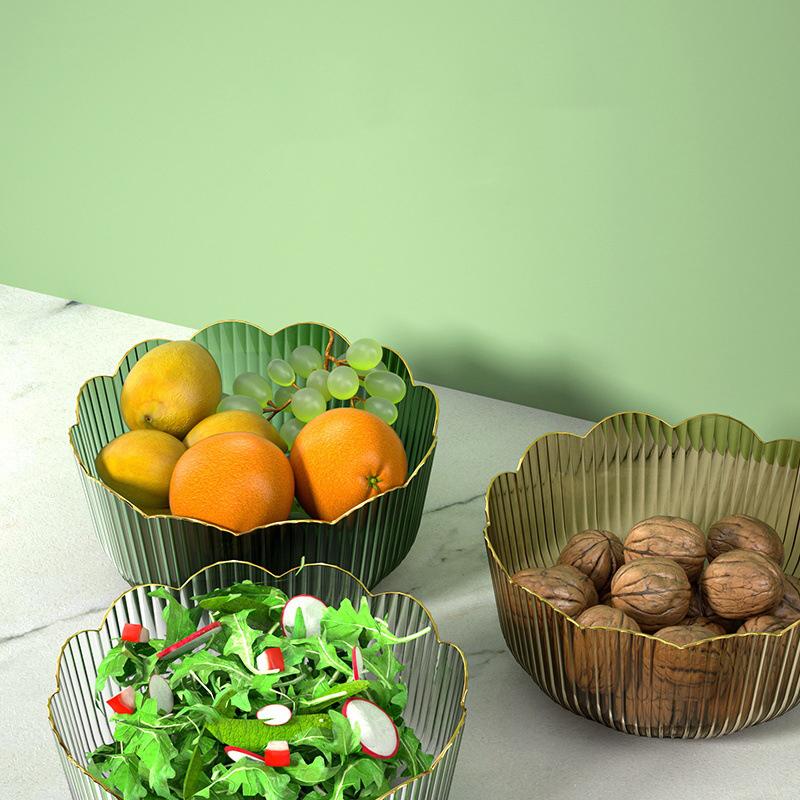 Multifunkční velkokapacitní mísa na ovoce Průhledná plastová mísa na ovoce Stohovatelná salátová mísa Podnos na ovoce Venkovní nádobí