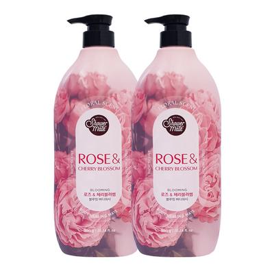 Flower Pink Perfume Body Wash 900g X2