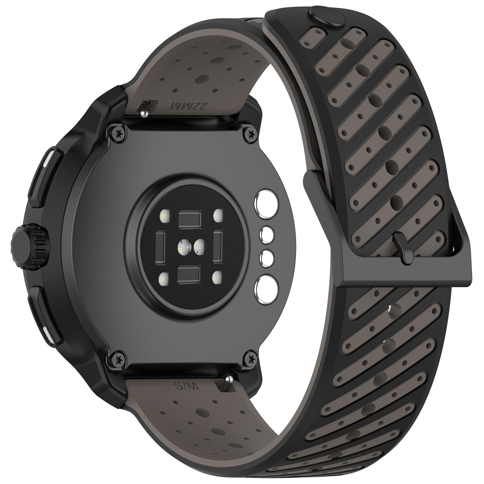 

Two-Tone Silicone Strap 22mm For Suunto RACE 2 S/Run/Ocean/Vertical Replacement Band For Suunto 5 9 Peak Pro Wristband Bracelet 22mm черный серый