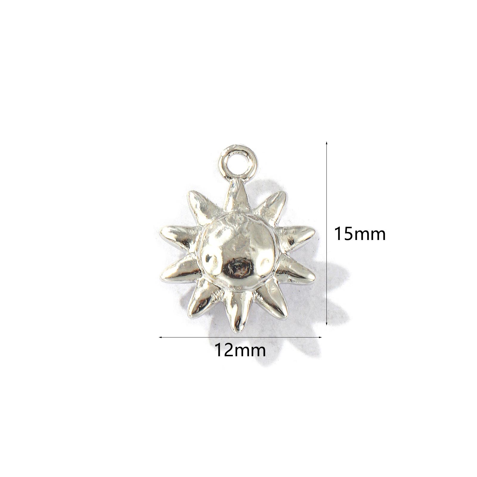 

2 Pcs Brass Galaxy Charms Multicolor Sun Moon Cubic Zirconia Pendants For DIY Necklace Earrings Bracelet Jewelry Making