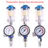 Pneumatic Spray Gun Air Regulator Gauge Water Trap Filter Tool Jp/Eu/Us Adapter
