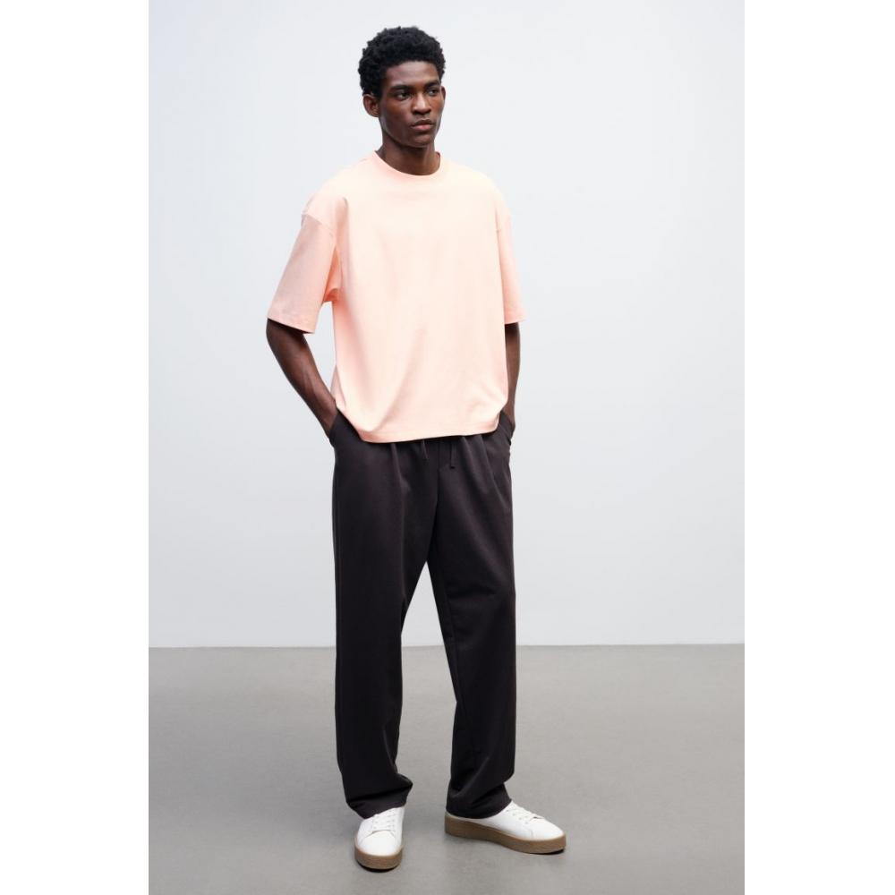H M Boxy T sHirT Loose fiT apricoT Pink