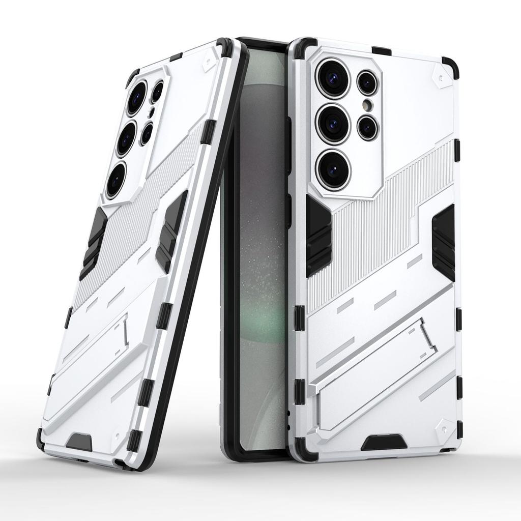 Suitable for Samsung S25Ultra Punk Anti Drop Phone Case and Samsung S25 Edge Multi Functional Stand Protective Case