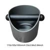 Coffee Knock Box Shock-Absorbent Espresso Dump Bin Anti-slip Espresso Knock Box with Removable Knock Bar Grind Waste Bin