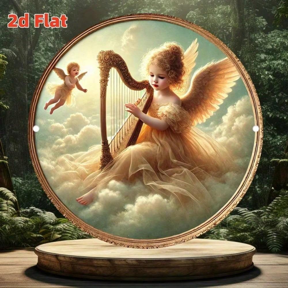 2D Round Retro Metal Wall Art For Bar Cafe Beach House Backyard Garage Decor