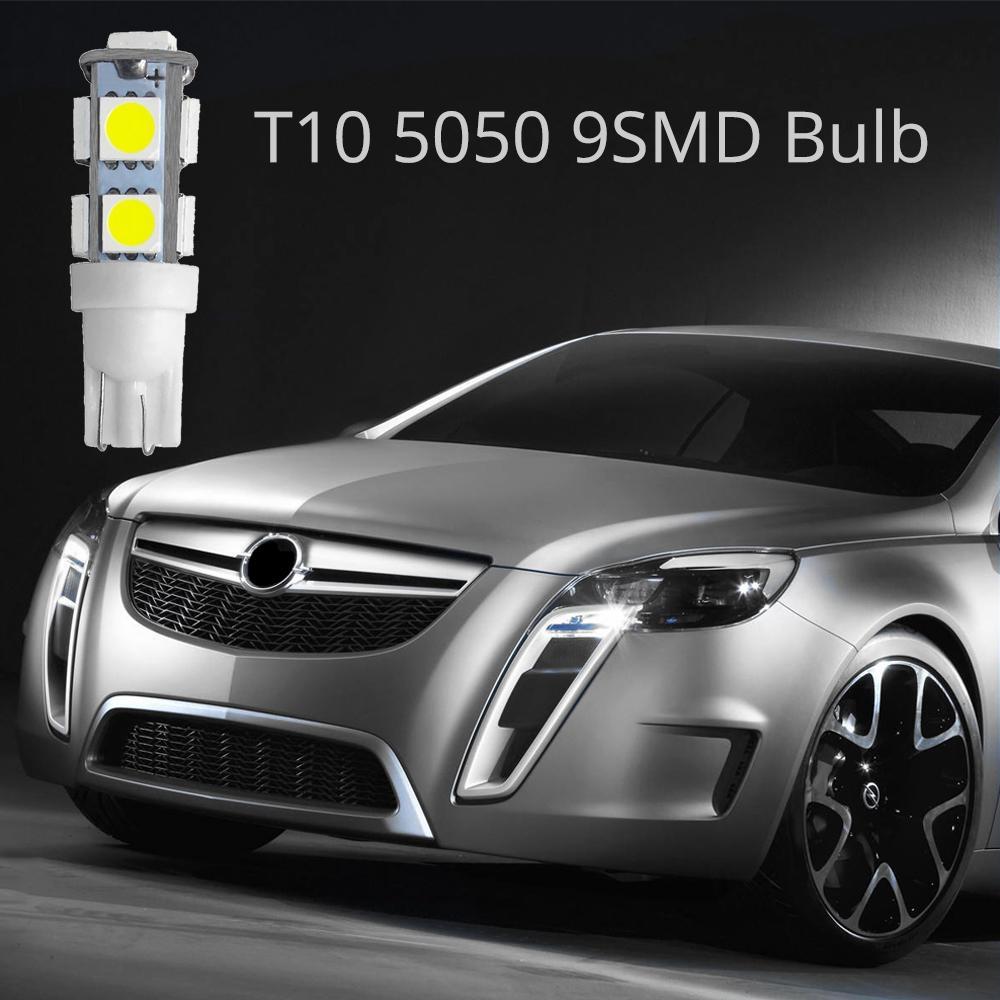 T10 W5W 5050 5SMD White Interior Lights LED Car Light Wedge Reading Lamp Bulbs Super Bright DC 12V