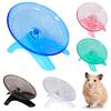Pet Hamster Running Wheel Mute Flying Saucer Steel Axle Wheel Running Disc Toys Cage Small Animal Hamster Accessories