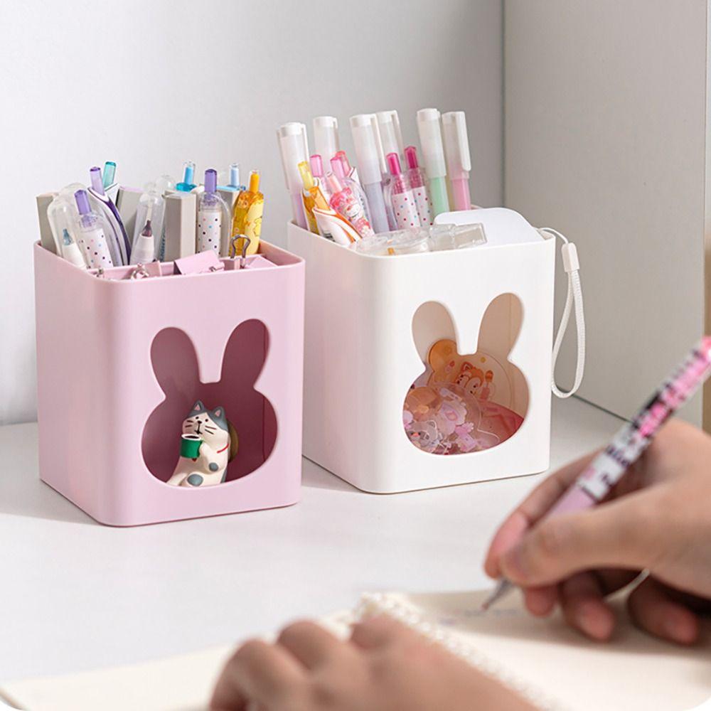 

Stationery Pencil Container Plastic Cartoon Stationery Bucket High Quality Pen Holder