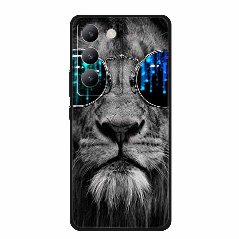 

For Vivo Y100 Y200E Phone Case Floral Patterns Back Flower Cover Y 100 200E Funda Soft TPU Silicone Fashion Bumper Capa Etui -Vivo Y100