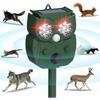 Solar-Tierabwehr Ultraschall Outdoor für Hunde Fuchs Kaninchen Eichhörnchen Kojote Katzenabwehr