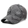 Summer Men's Sun Hat Outdoor Sports Net Baseball Cap Print Fishing Breathable Cap