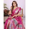 Handpicked Lite Weight Soft Dola Silk Bandhej Khadi Print Saree – a perfect fusion of tradition & vibrant elegance
