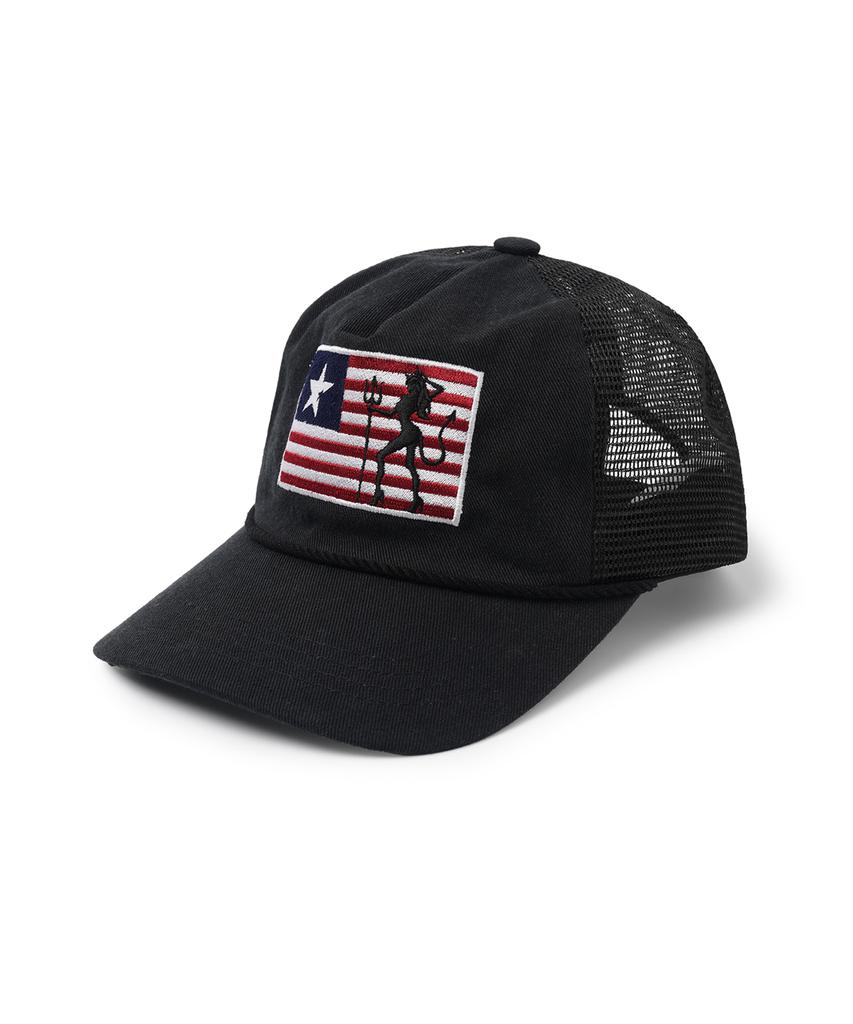 Opeunyadeu(Owai) Badlands Flag Trucker Cap - Black