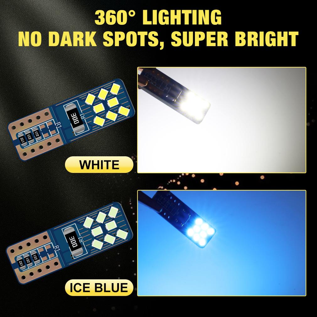 2 Pezzi W5W T10 LED 168 194 LED Lampadine Canbus 16SMD Luce Interna Auto Luci Indicatori Porta Laterale Auto Luci di Posizione Lampade di Lettura 6000K Bianco Blu 12V