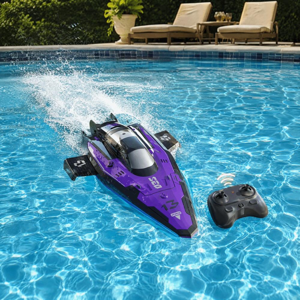 Dual Motors Special Effects Remote Control Ship LED Light Radio-Control Ship For Children