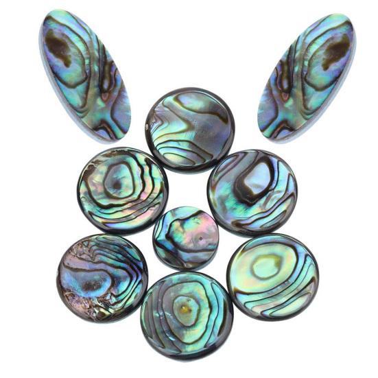 9Pcs Saxophone Key Button Smooth Surface Wear Resistant Inlays Accessory Abalone Shell Sax Key for Alto