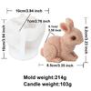 New Easter Rabbit Silicone Candle Mold DIY Bunny Gypsum Soap Mold Animal Resin Making Crafts Casting Molds Party Gift