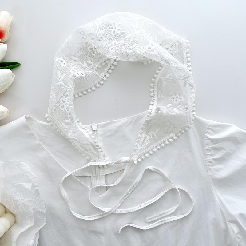Headscarf Women's Bag Head Cover Hair Headgear Silk Scarf Hollow Flower Hooked Triangle Scarf Summer Thin Breathable Travel Headband