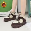 Fashion Thick Soled Women's Cotton Shoes 2024 New Winter High Top Warm Dad Shoes Versatile Casual Sports Vulcanized Platform Sneakers