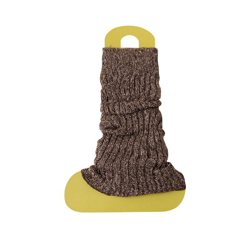 24 Autumn And Winter Thickened Socks Women'S Clip Fleece Thick Line Stockings Cover Two-Color Thick Needle Wind Calf Socks Leg Cover