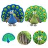 Peacock Plush Simulated Toy Soft Stuffed Animal Hug Doll Kids Birthday Gift Xmas