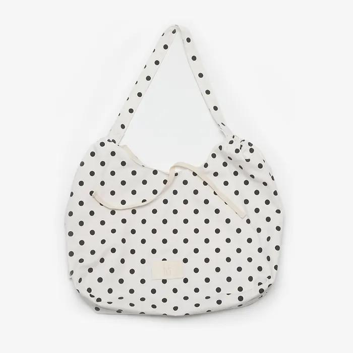 Dot hobo bag White