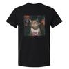 Funny Patriotic Smoking Cat Shirt, Vintage USA Meme Graphic Tee