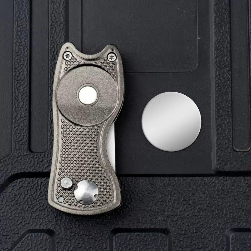 Foldable Golf Repair Tool Magnetic Marker Golf Repair Fork Putting Green Fork  Golf Course