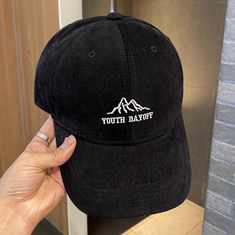Mountain baseball cap children show their faces small spring summer fashion couple sun hat increase head circumference hard top cap men
