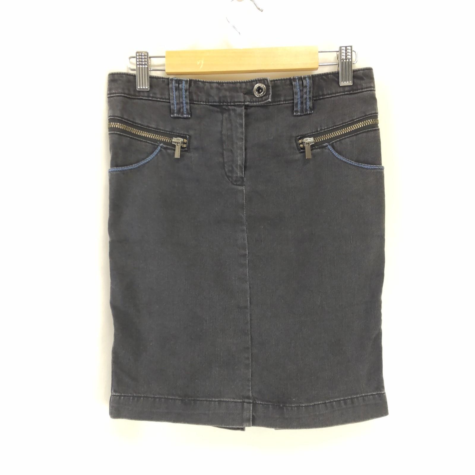 

Excellent Condition ARMANI JEANS Mini Denim Skirt 36 S-M Gray Giorgio Armani Japan Tag(USED)