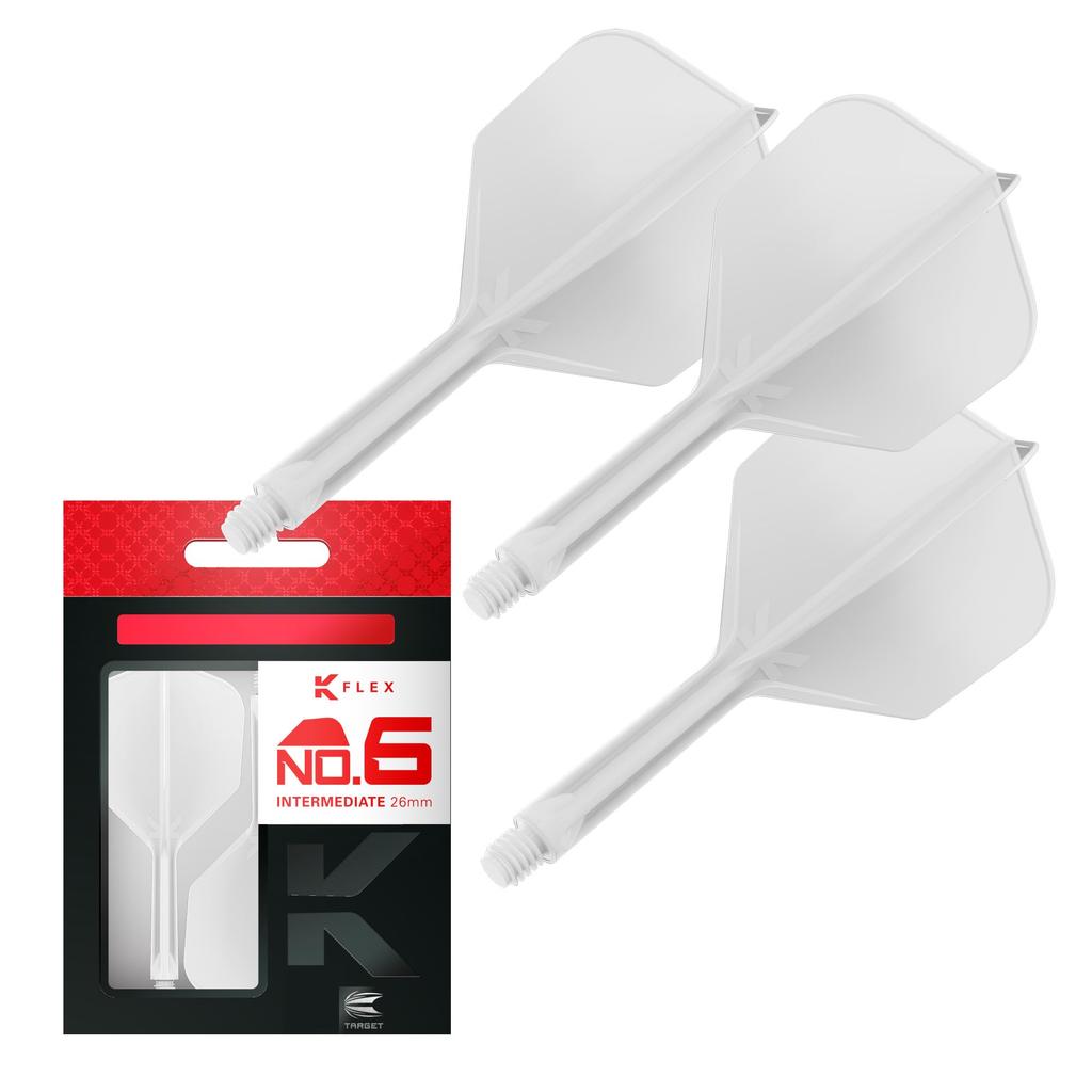 TARGET FLIGHT K-FLEX SHAPE/NO6 (26mm INTERMEDIATE, White)