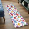 Cartoon Colorful Rainbow Heart Print Runner Rug Non-Slip Floor Mat for  Room Hallway Bedroom Cute Valentine Home Decor