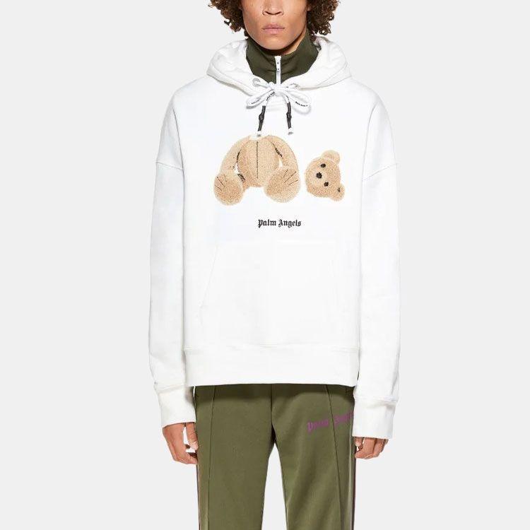 Palm Angels Embroidery Bear Hoodie Men's PMBB058R21FLE0010160