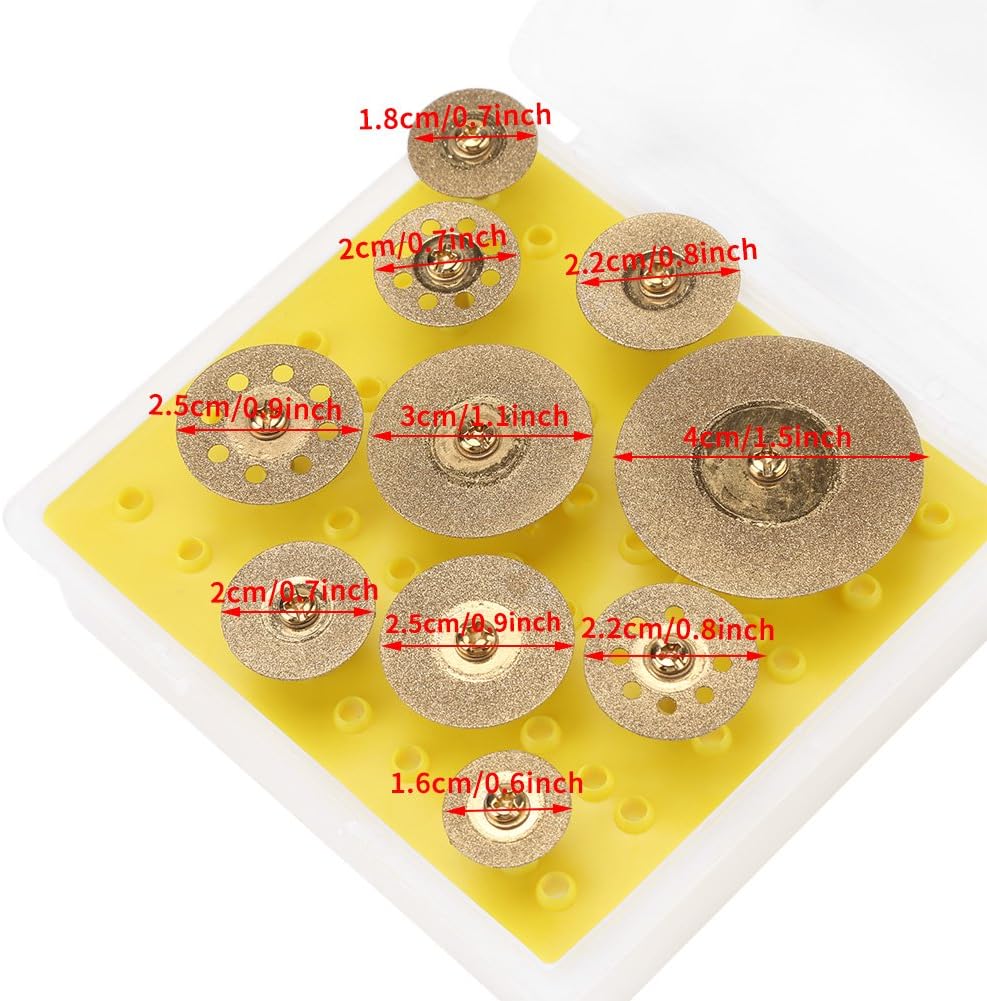 10PCS/Set Multi-Size Double Sided Diamond Glass Grinding Disc Wheel Circular Saw Blade Ceramic Tile Cutting Disc Polishing Tools