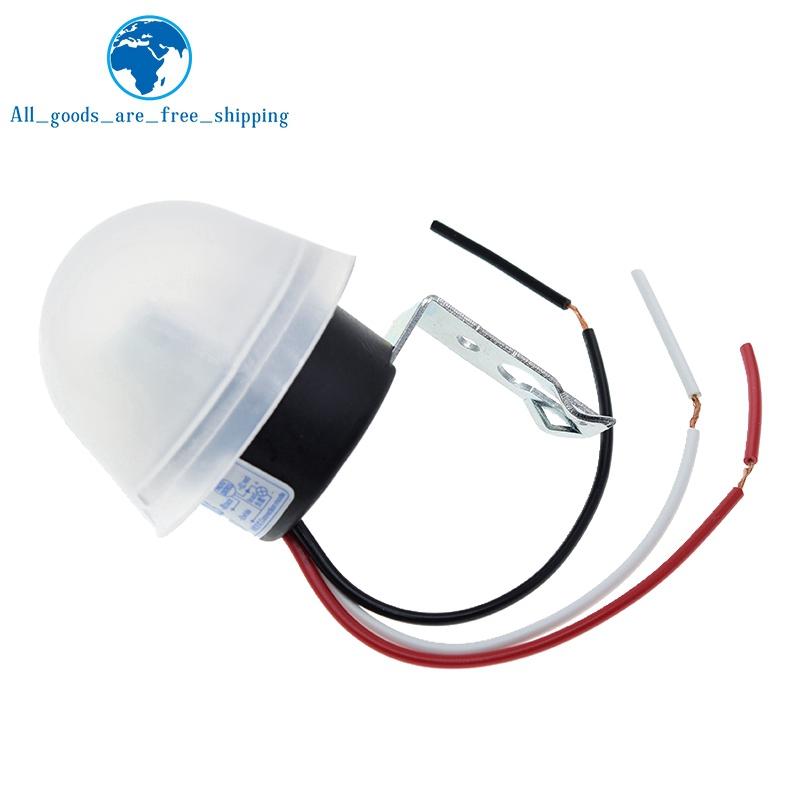 TZT AS-20 DC 12V AC 110V 220V 10A Waterproof Sensitive Auto Photo Switch On/Off Photocell Street LED Light Switch Module