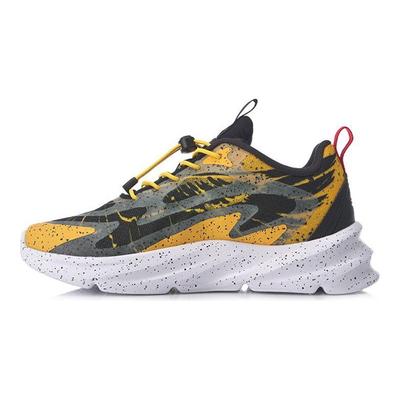 Li Ning Night Elf Sports Shoes Kids Sneakers Yellow Black YKCQ234-7