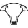Steering Wheel Trim,Carbon Fiber Steering Wheel Trim Car Interior Decoration for AMG Type 0994640013 Fit for C E CLA Class carbon fiber interior