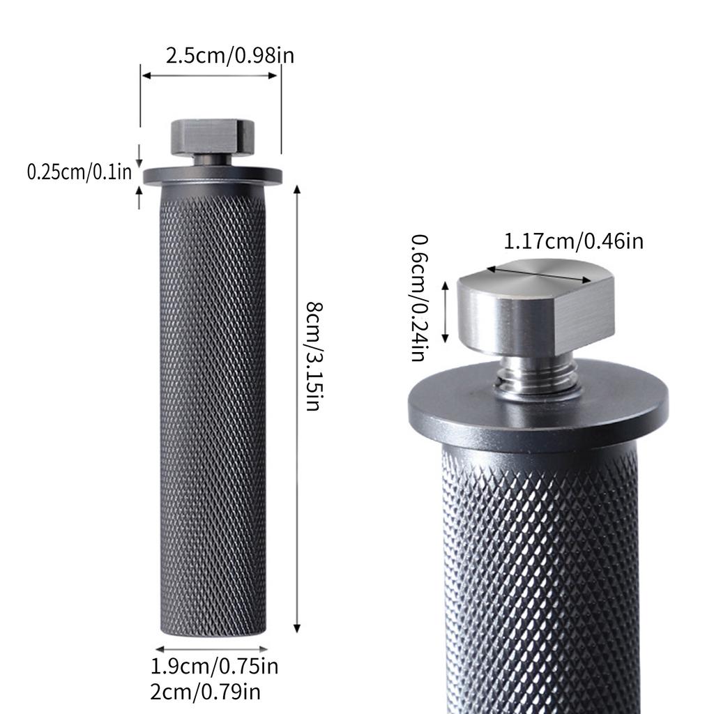 19/20mm Woodworking Hole Table Track Clamps Tenon Fixators Aluminium Alloy Strong Woodworking Desktop Work