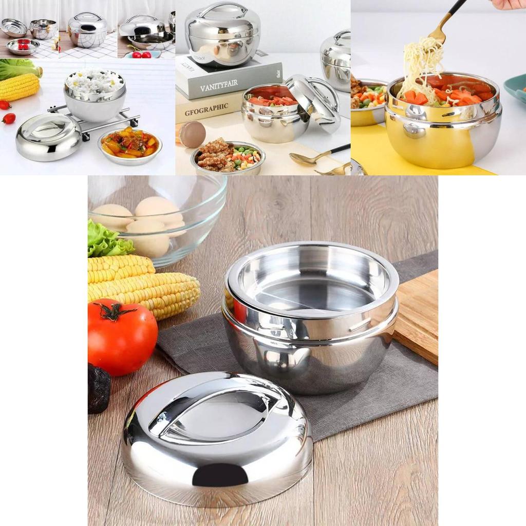 Versatile Insulated Apple Shape Lunch Container Made From Premium Stainless Steel