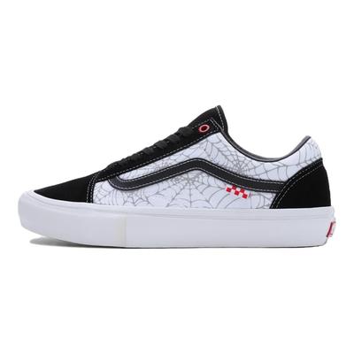 Old Skool Flach Bequem Vielseitig Stoßdämpfung Niedrig geschnitten Skateschuhe Unisex Sneaker Schwarz Weiß VN0A5FCBBWT1