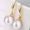 Shell Beads Long Earrings Simulation Freshwater Pearl Ear Hook Simple Drop Earrings  Female
