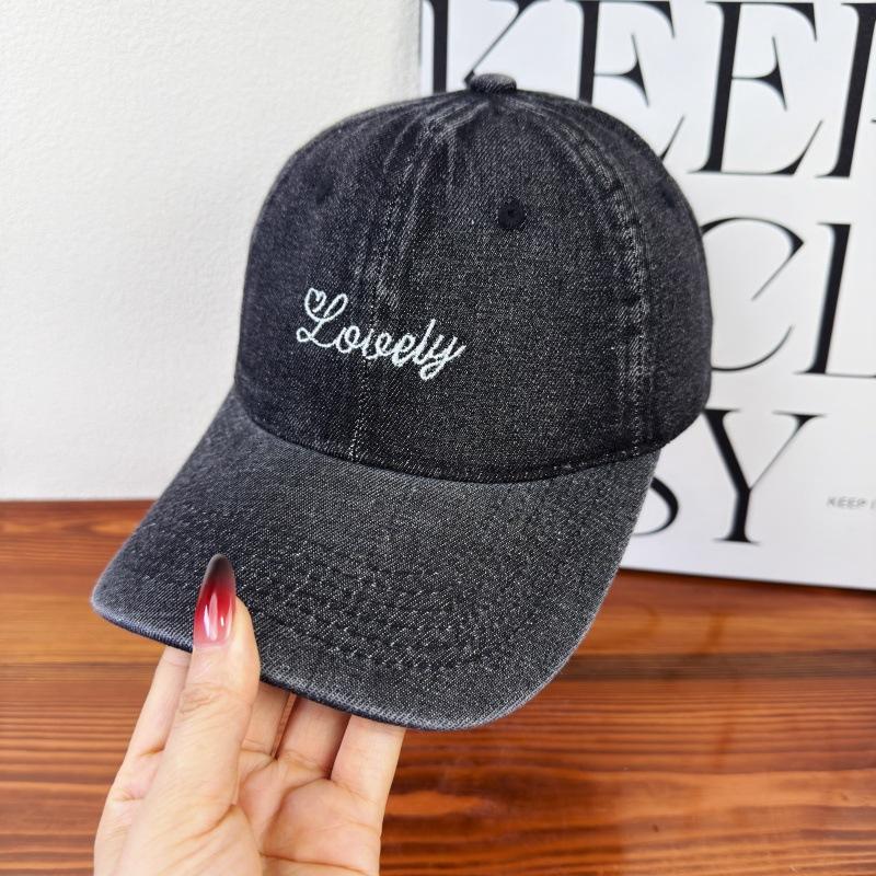 New Baseball Cap Hats Women With Letter Embroidery Soft-Top Cap Fashion Versatile Trendy Dad Hat Casual Retro