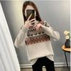 Dimanaf 2024 New Spring Sweaters Turtleneck Pullover.Women Sweaters Knitting Loose Sweater White