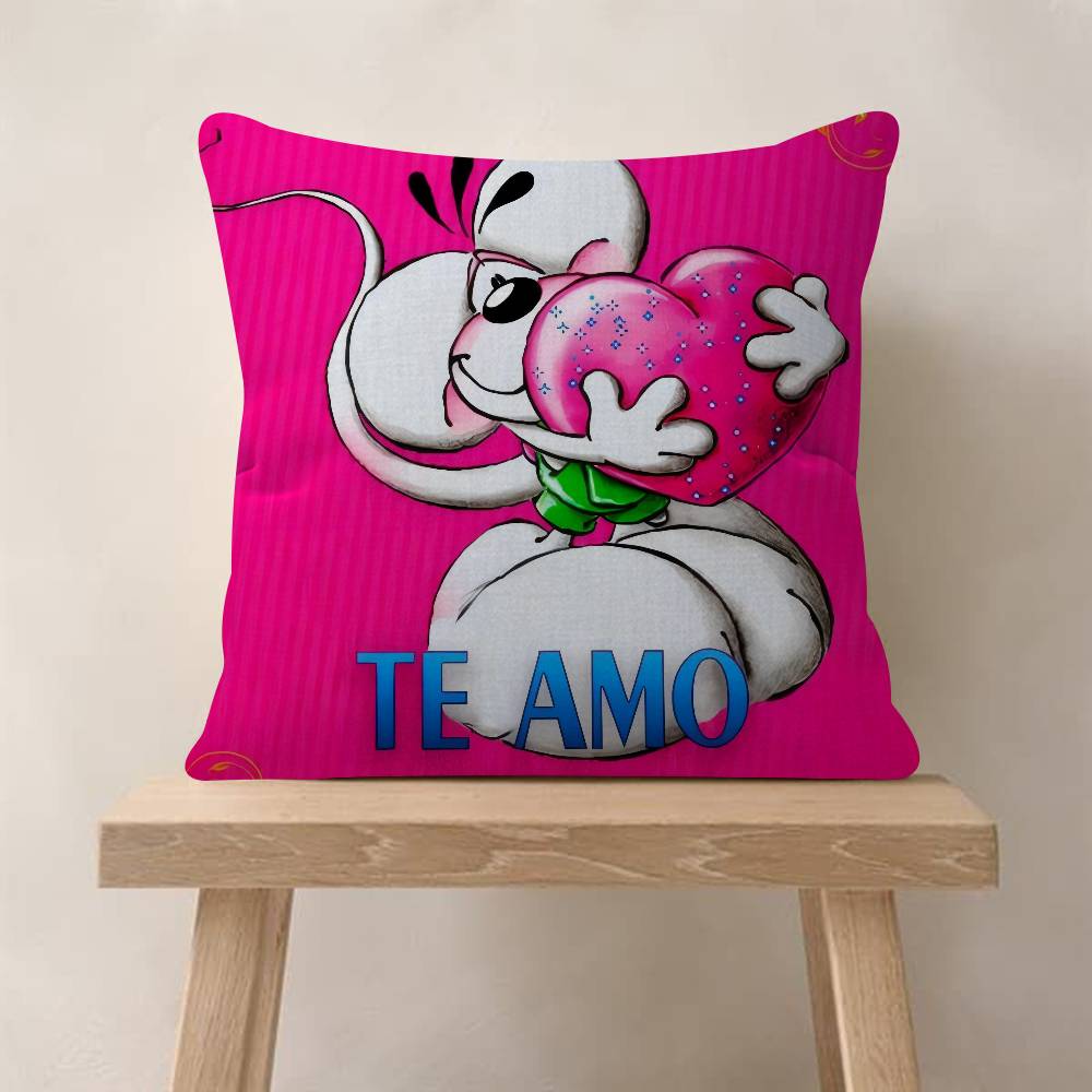 Cartoon DDiddl love cute kawaii Personalized Pillow Cover Kids Bedroom Wild Party Decor Pillowcase kid Birthday shower Gift
